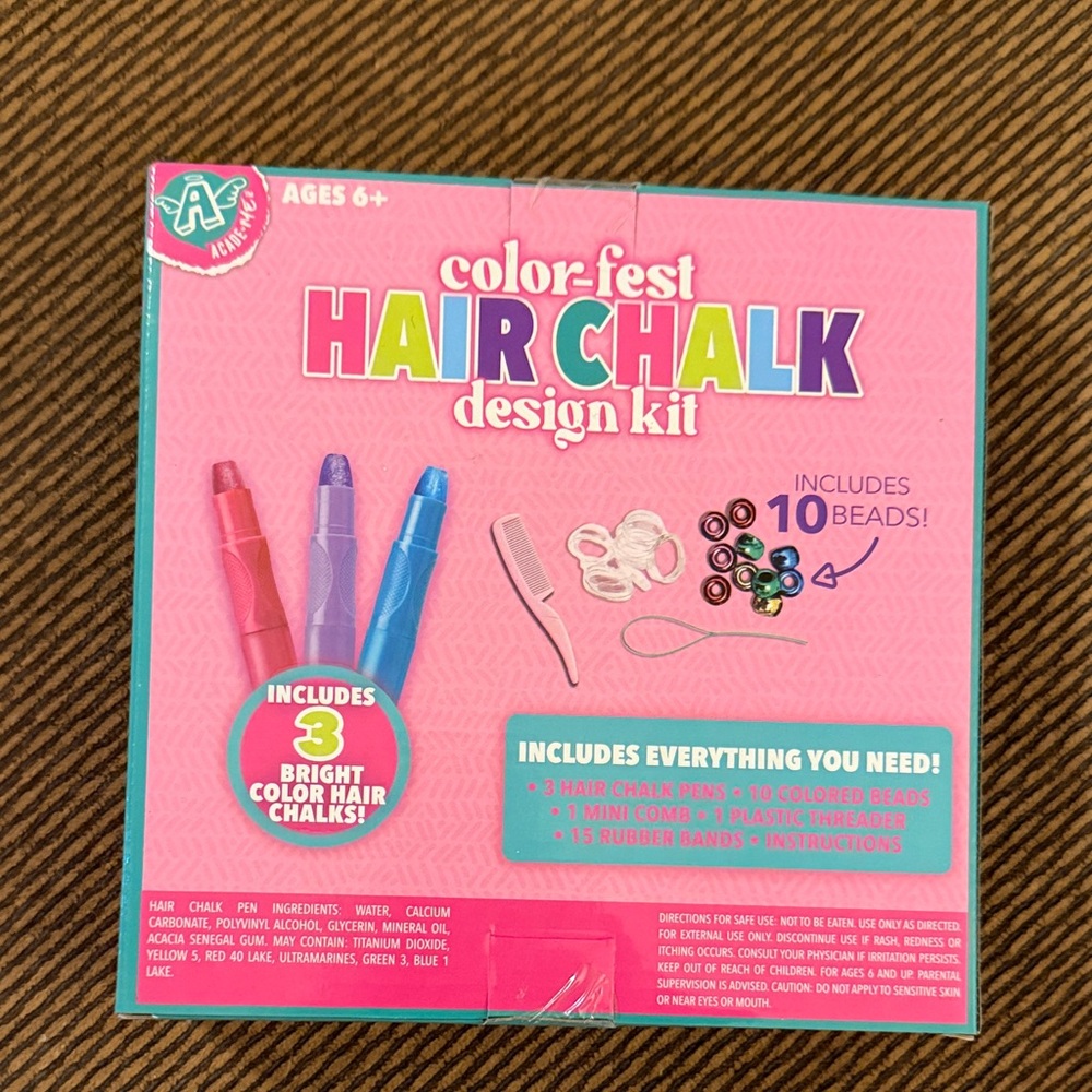 Color-Fest Hair Chalk Design Kit - Pink Box - Picture 2 of 2